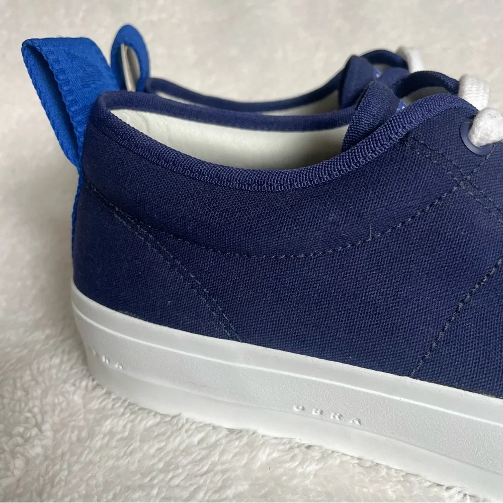 Obra 240 Brazilian Streetwear Canvas Low Sneakers Size 7.5 navy blue